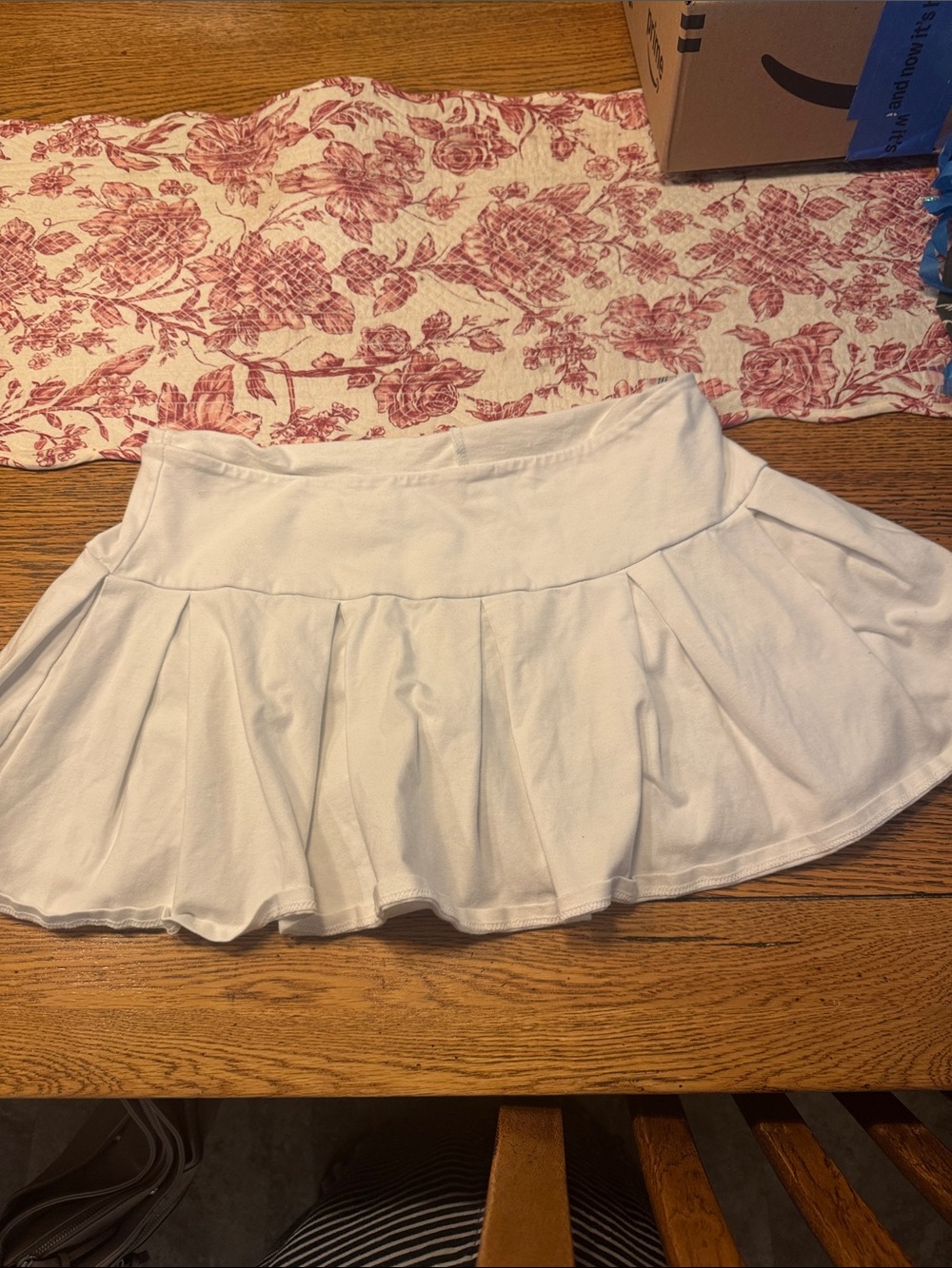 Urban Outfitters White Circle Skirt with Wide Waistband
